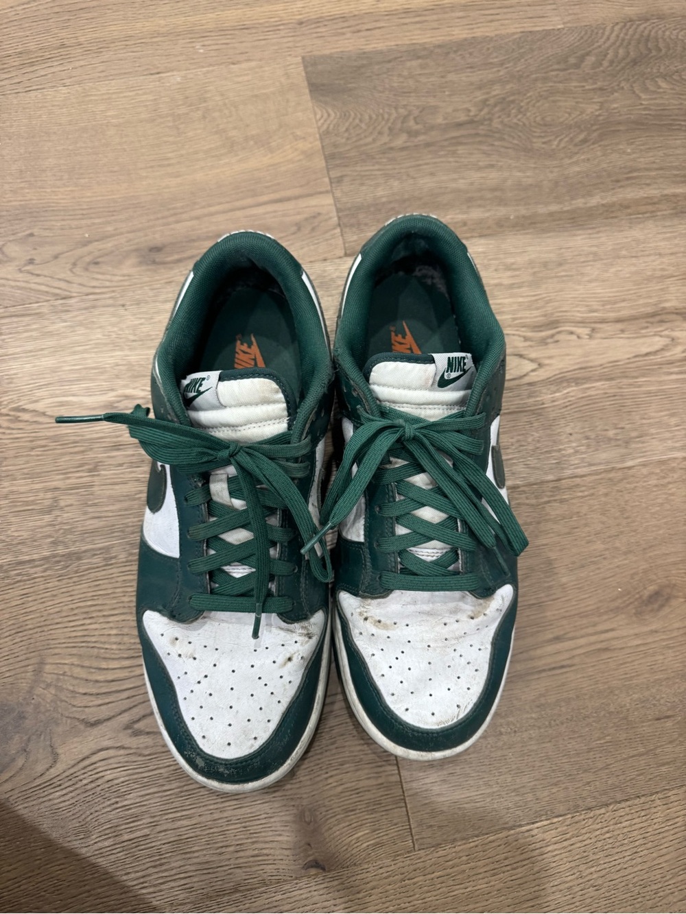 Nike Michigan State Men’s Low-Top Sneakers - White & Dark Green